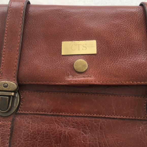 Initial Mens Leather Doppler Bag - Picture 2 of 4